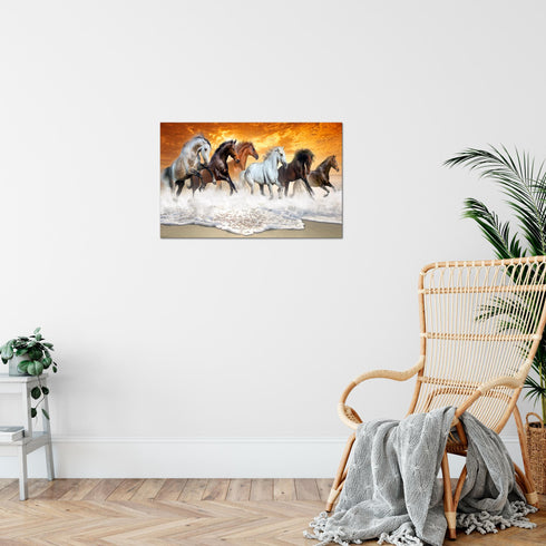 Wandbilder Wohnzimmer XXL Pferde Moderne Bilder Tiere